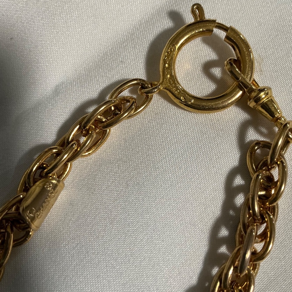 Chanel Vintage Mademoiselle station gold necklace - Picture 4 of 9